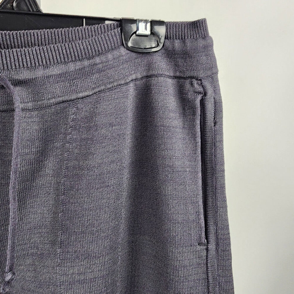 Babaton Grey Knit Cotton Jogger Pants Size L - Picture 3 of 8